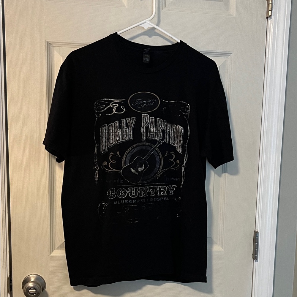 Black Dolly Parton country bluegrass gospel Graphic T-Shirt size large